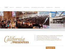 Tablet Screenshot of calpresenters.org
